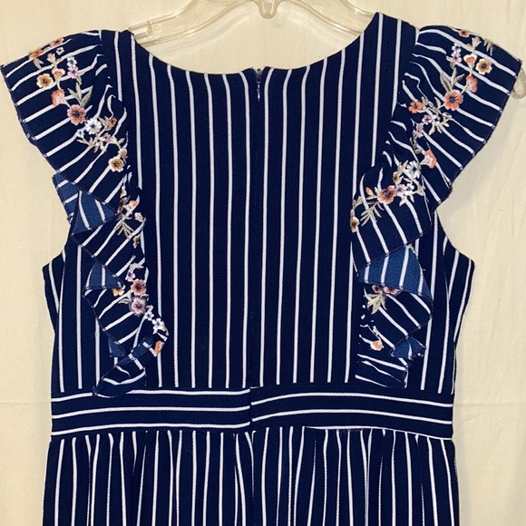 Knitworks Girls Striped One Piece like new sz 16 - Picture 5 of 5